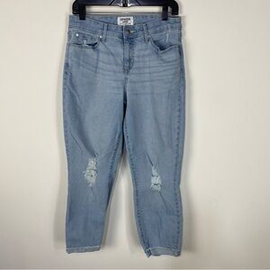 Levi's Mid Rise Distressed Boyfriend Light Wash Denim Jeans